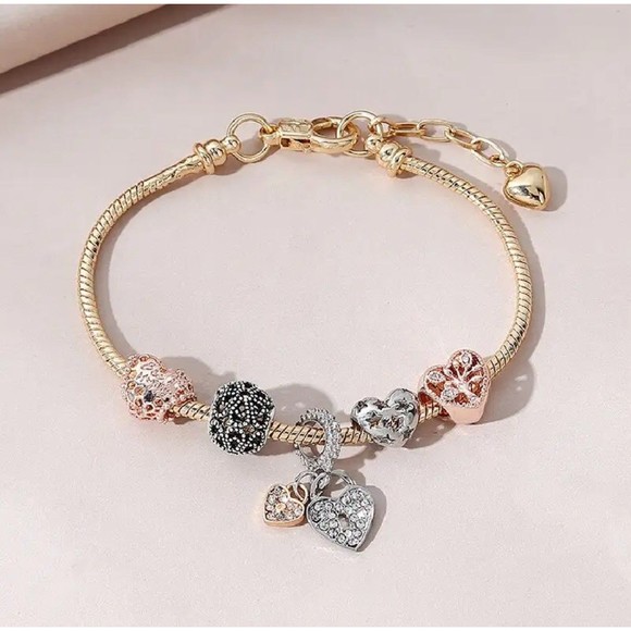Jewelry - Heart Shaped Tree Of Life Bracelet Women Fashion Trend Jewelry Copper Chain Diy